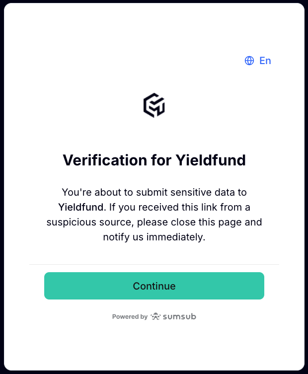 Identity verification with sumsub