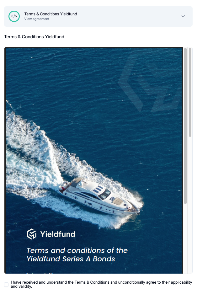 Accept terms and conditions